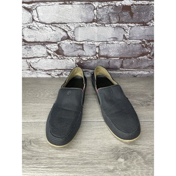 Olukai Waialua Mesh Gray Pink Slip On Casual Loafers Shoes Women Sz 8M US/38EU - Picture 9 of 16